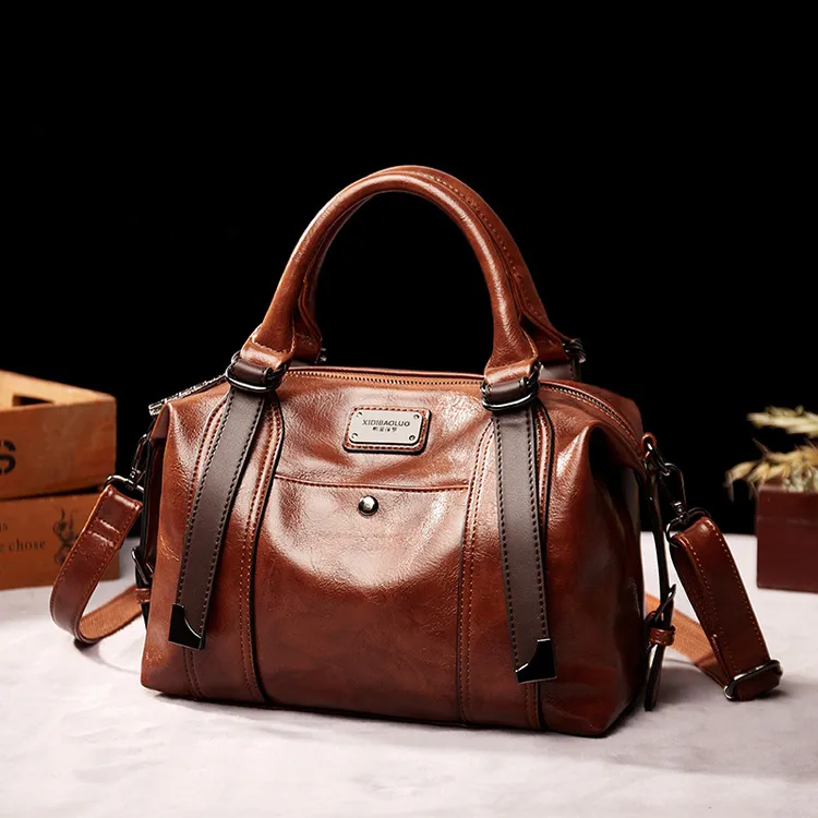 2025春新款熙蒂保罗欧美复古时尚手提单肩斜挎大容量包包枕头女包