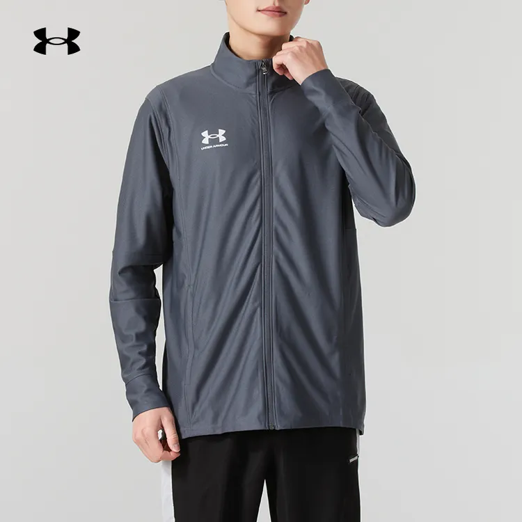 UA安德玛梭织夹克男装冬季舒适透气跑步运动服训练外套1379494