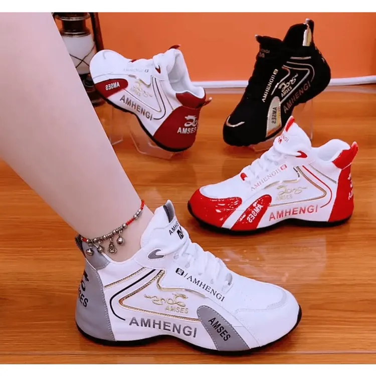 艾玛氏盛世2025秋冬季新款情侣皮蓬老爹鞋时尚舒适百搭轻便软底鞋