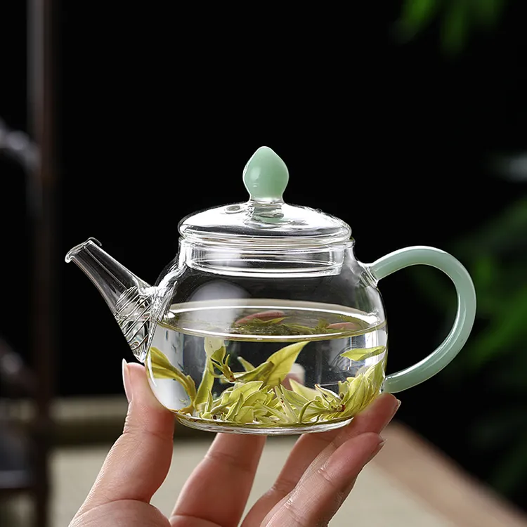 一人喝小茶壶小号玻璃日式泡茶壶花茶壶单壶加厚茶具耐高温家用煮
