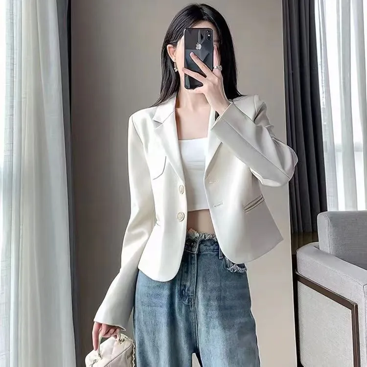 休闲西服外套女春秋2025新款韩版气质小个子上衣时尚短款小西装