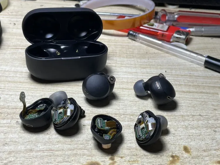 耳机维修换电池，不开机，续航短,耳机充电发热，换电池