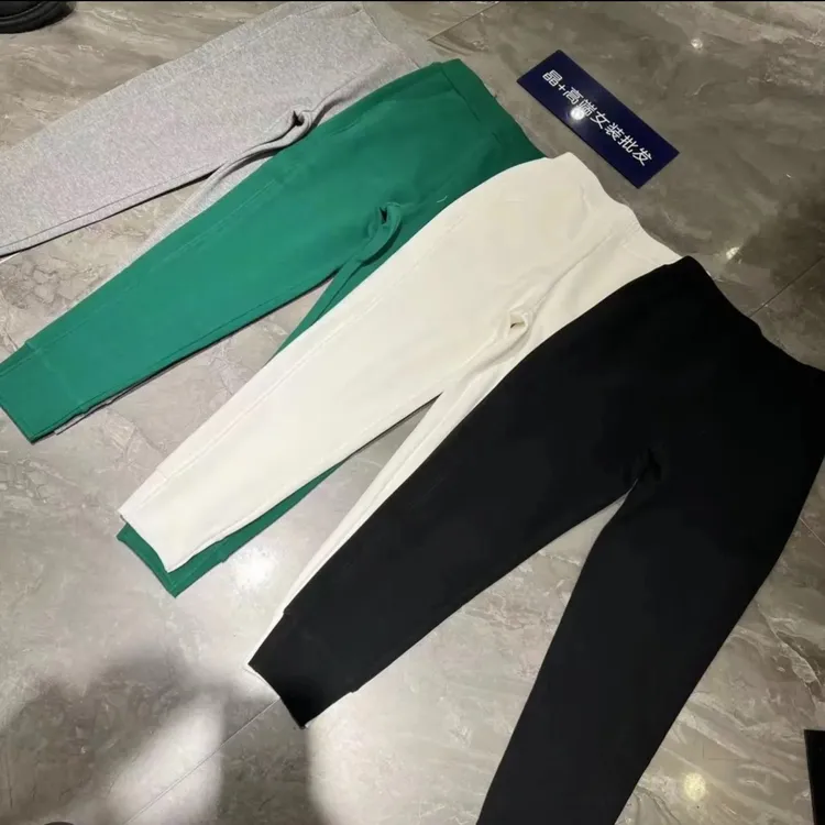 JING2025春装新款休闲显瘦弹力高品质百搭卫裤修身中高腰长裤裤子