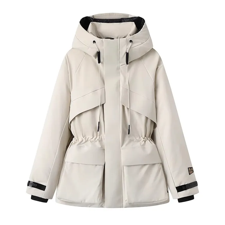 高版本黑金90鹅绒羽绒服女风壳4.0户外显瘦加厚派克服冲锋衣外套