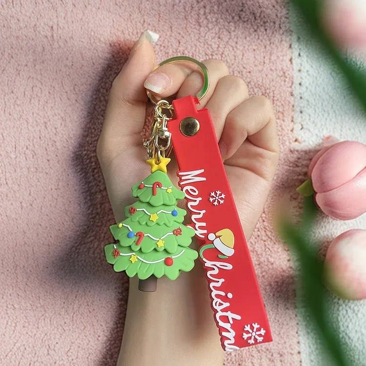 圣诞树钥匙扣挂件创意卡通圣诞树书包挂饰可爱女生