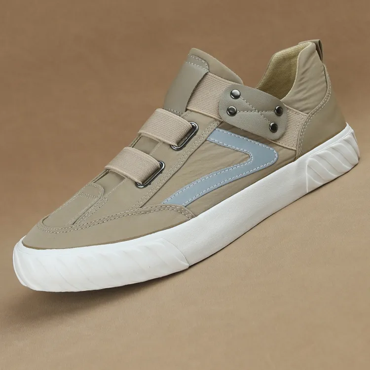 2025夏季新款冰丝透气百搭潮流男鞋舒适时尚休闲软底一脚蹬板鞋商品图