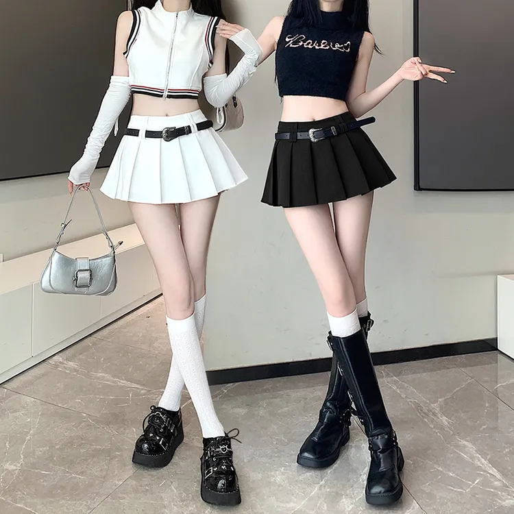 【浠儿姐姐专属】辣妹超短裙高腰百褶裙女2025新款显瘦半身裙防走光