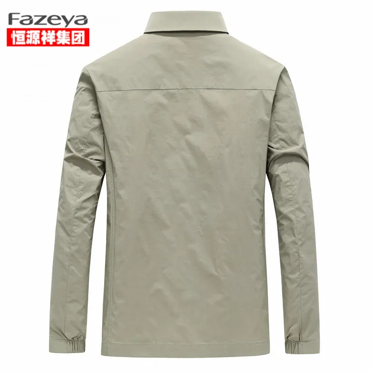 恒源祥集团Fazeya中青年轻商务简约翻领夹克春秋新款高端休闲外套