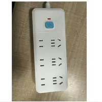 鑫地8133G电脑专用插座家用办公室多孔插线板开关6孔插排  福利款