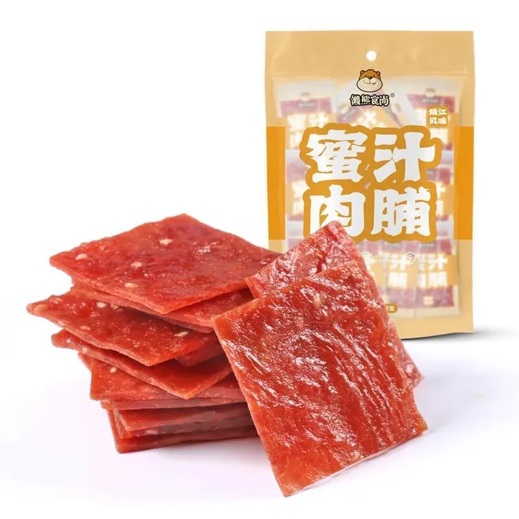 懒熊食尚靖江肉脯独立手撕肉脯干类零食蜜汁味肉铺小吃