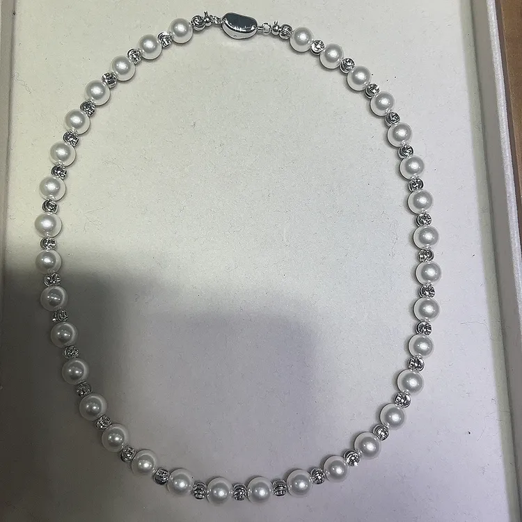 铜合金仿珍珠项链 仿珍珠气质百搭项链