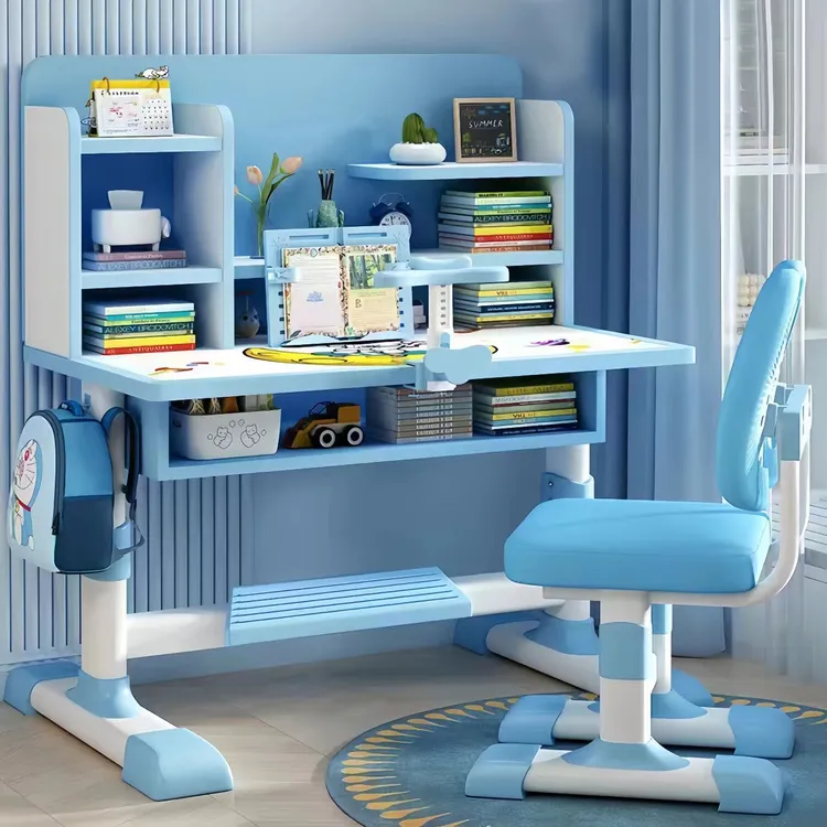 【稳固不晃】书桌椅写字台儿童学习桌书架学习椅子小学生作业桌课桌