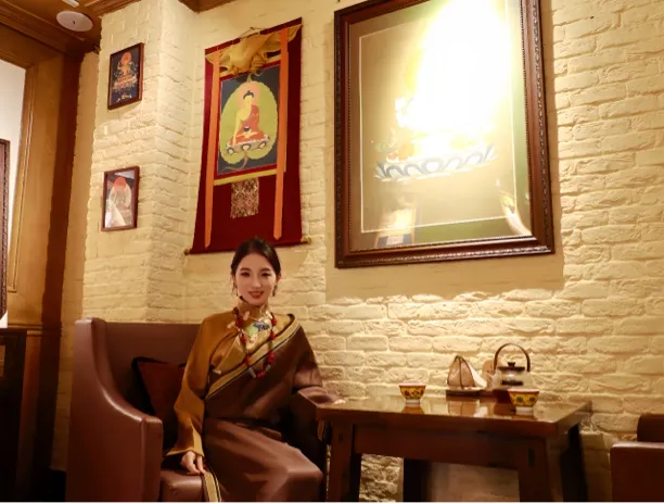 新款女士双边藏袍套装经典重工款传统西藏服饰民族风藏式藏装