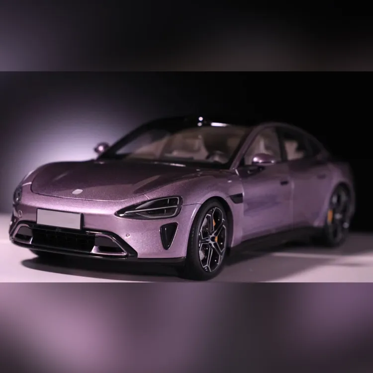 网红su7车模1:24汽车模型合金仿真模型收藏手办摆件diy金属