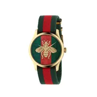 【简单专属】GUCCI古驰G-Timeless帆布款情侣表38盘YA126487B