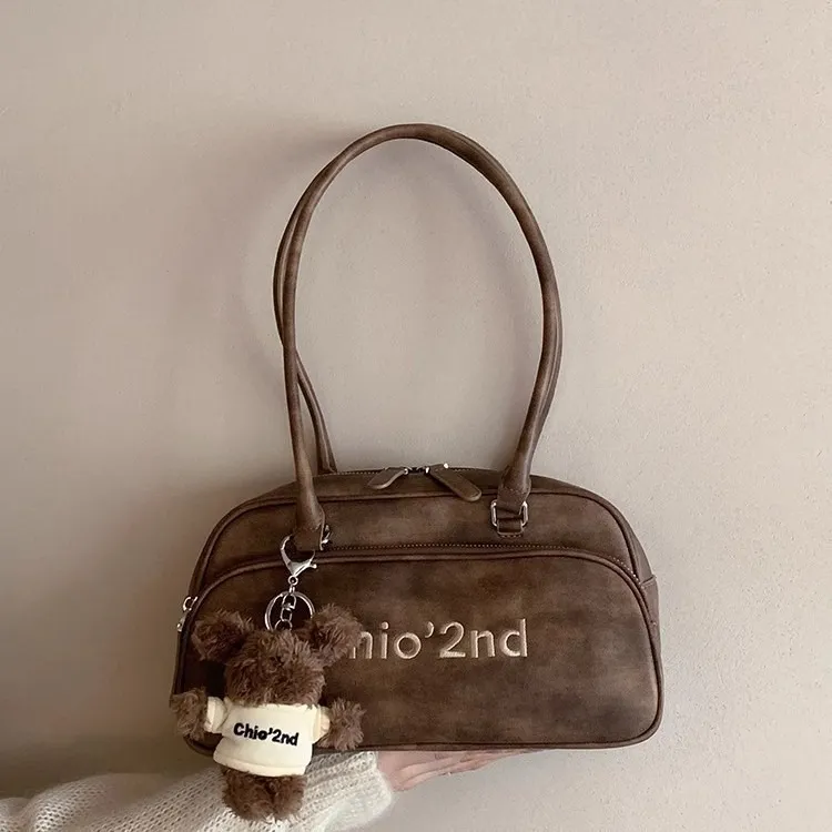 时光旅人枕头包包女秋冬复古小众设计师款通勤单肩包