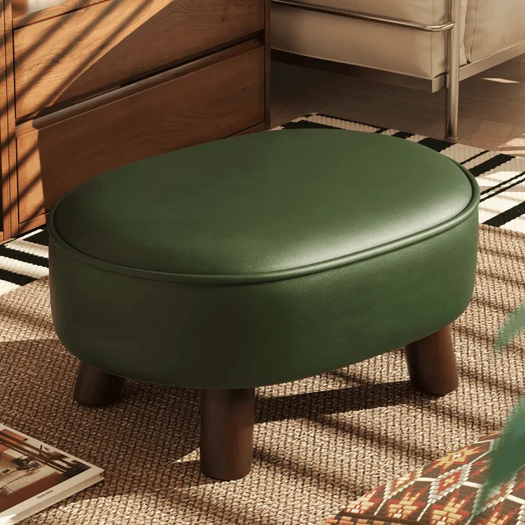 凳子面包凳小凳子四叶草凳子实木矮凳可爱小凳子换鞋凳胡桃木凳子