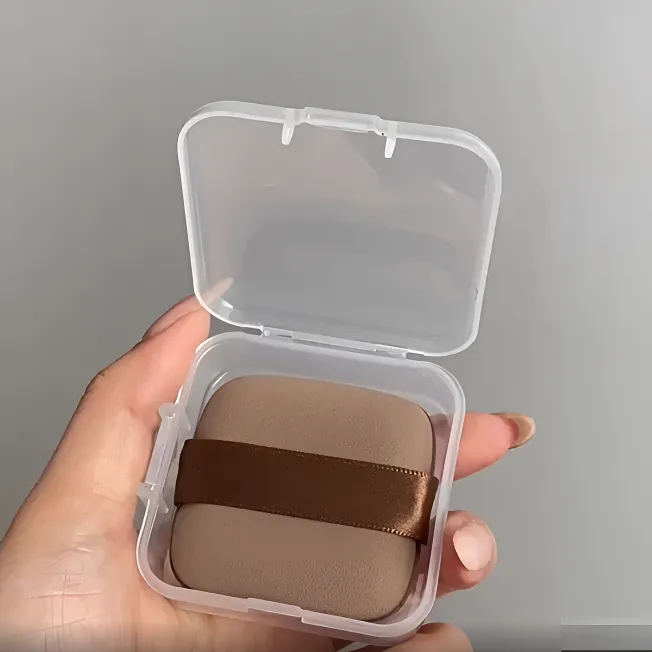 巧克力粉扑气垫粉底液干湿两用加厚方形定妆粉饼气垫粉扑不吃粉