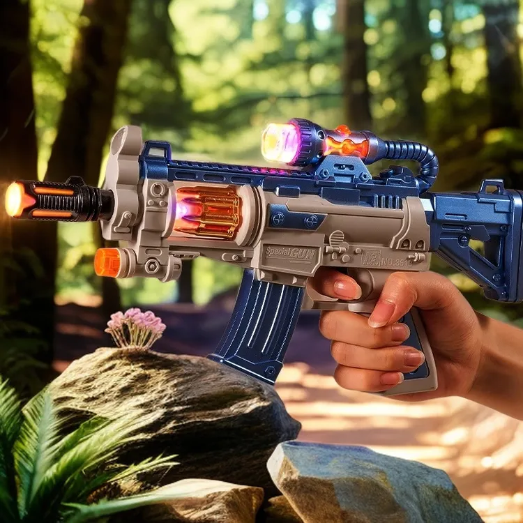 儿童小玩具枪义乌夜市地摊商品发光礼品广场摆摊声光枪批发男女孩