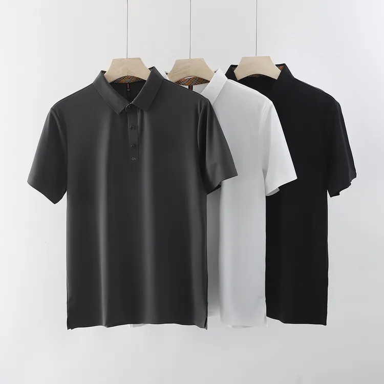 男士POLO衫休闲夏季透气半袖简约商务翻领时尚轻薄简约polo短袖