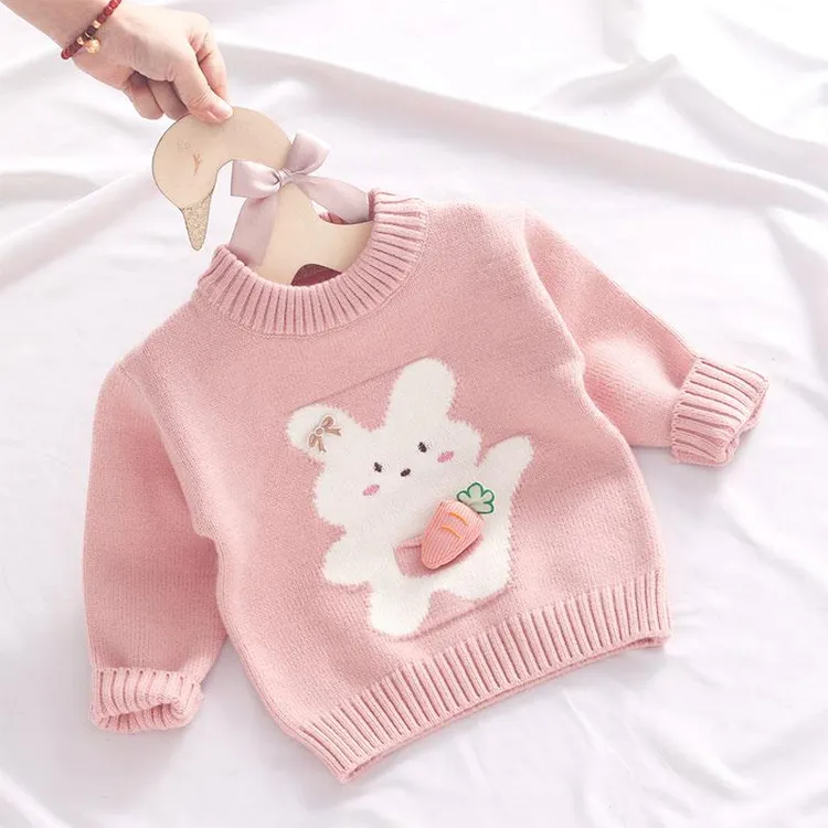 巴拉巴拉云朵女童毛衣宝宝套头针织衫婴儿打底衫公主上衣加厚洋气