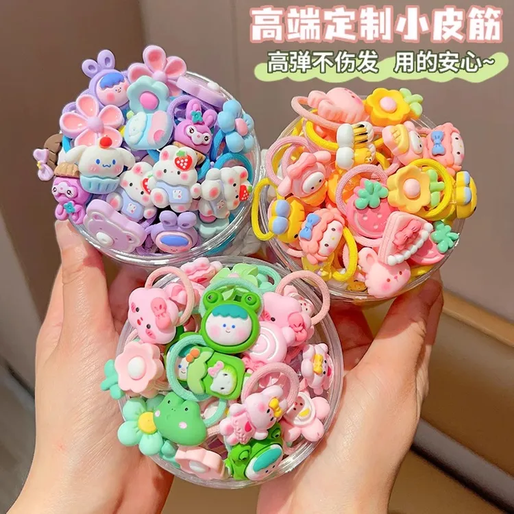 儿童婴儿小皮筋发圈发绳可爱宝宝不伤发卡通女孩拇指圈女童橡皮筋
