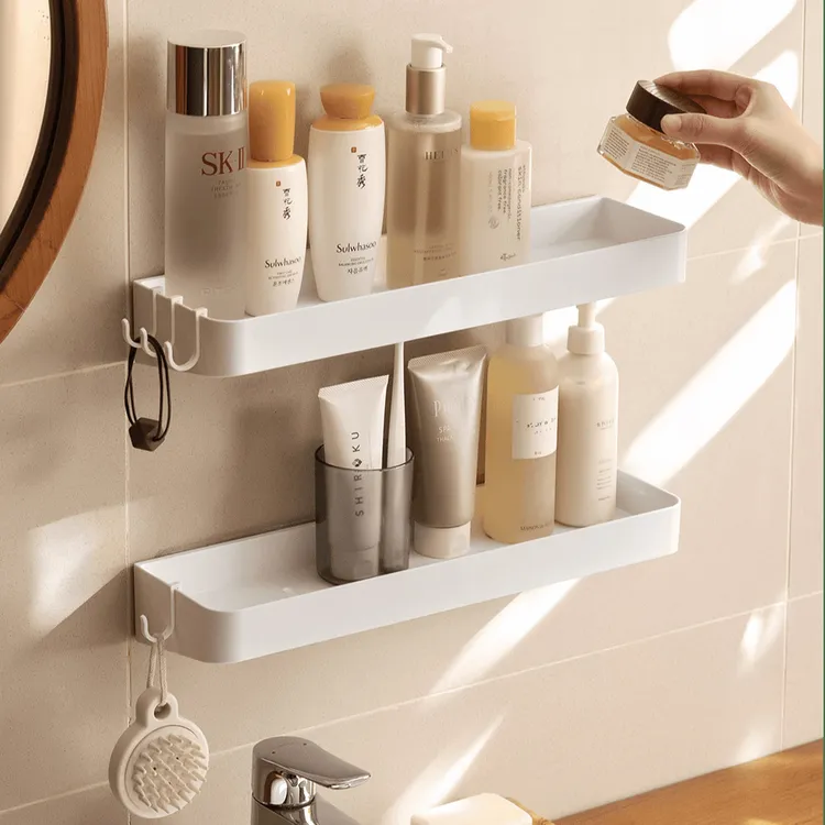 【加长40CM】高品质调料置物架家用卫生间免打孔壁挂式多功能收纳架