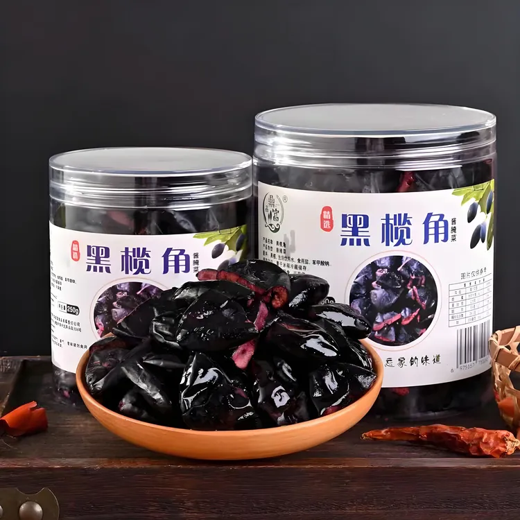 广西正宗鼎富营养干黑榄角下饭菜新鲜风味腌制橄榄农家工艺特产