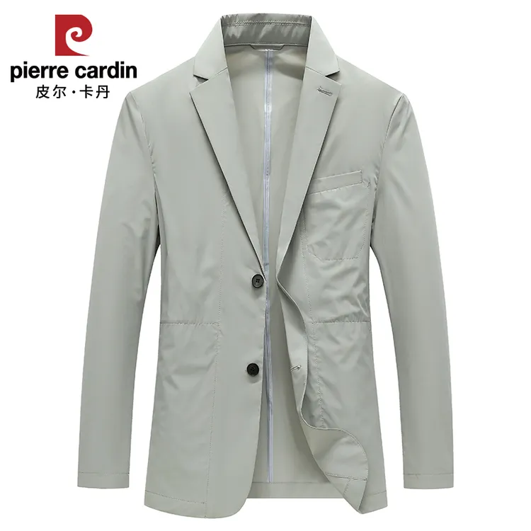 皮尔卡丹休闲西服男2025秋季新款修身便西上衣中年商务小西装外套