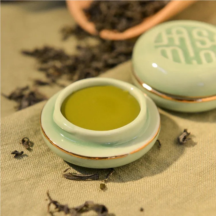 原创茉莉绿茶花茶香茶精油香膏固体香水古风小众古法手工淡香男女