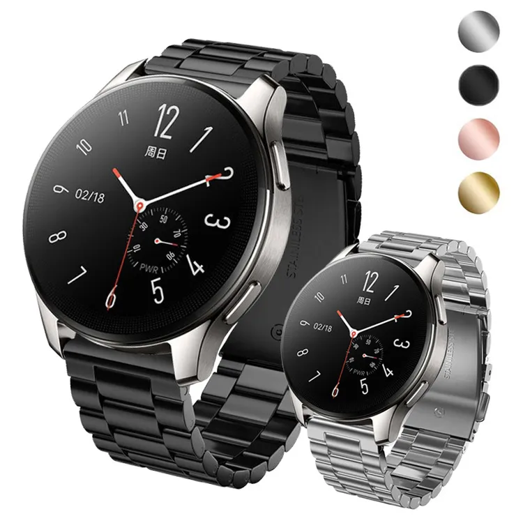 vivowatch2/3表带金属三珠vivo iqoo手表表带男女商务精钢带