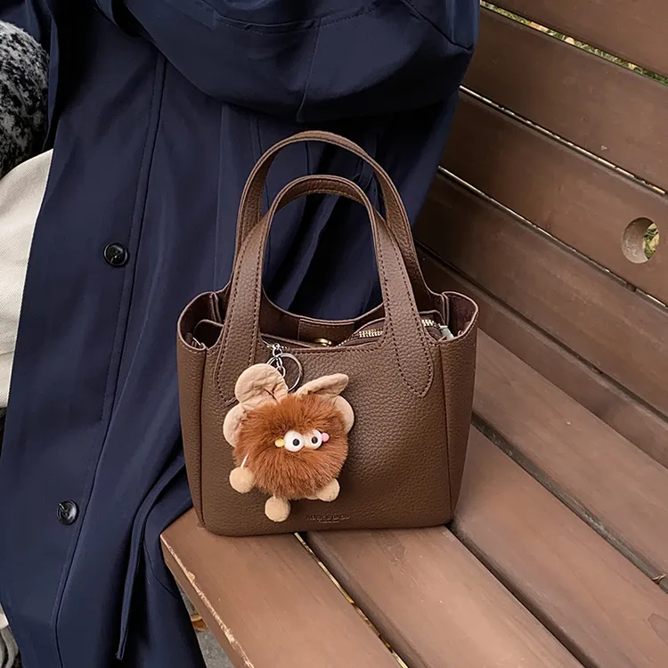 菜篮子包包女士水桶包2024新款秋冬单肩斜挎包百搭休闲手提手拎包