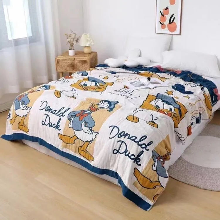 2×2.3纯棉8层纱布盖毯毛巾被空调被