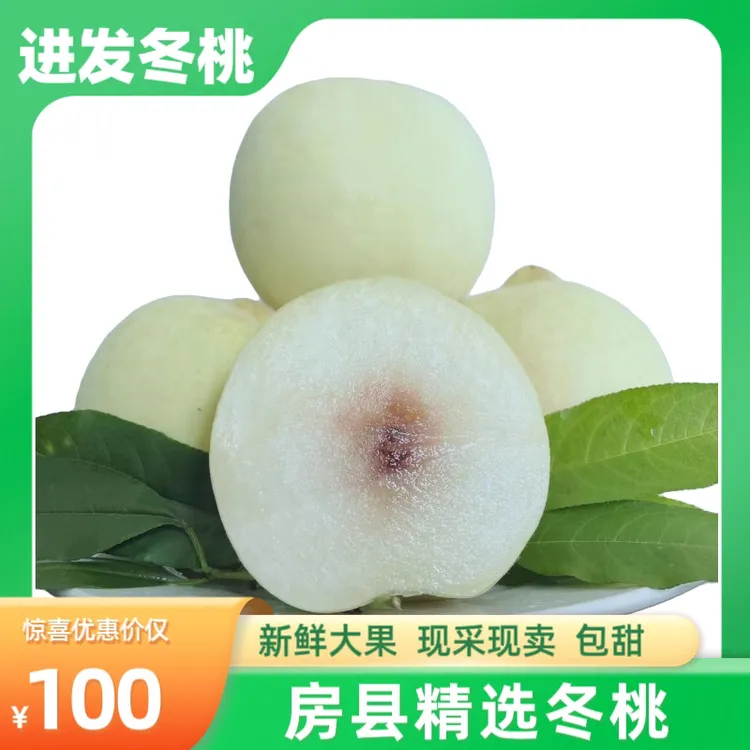 房县进发冬桃 鲜美多汁 口感脆甜 现摘现卖