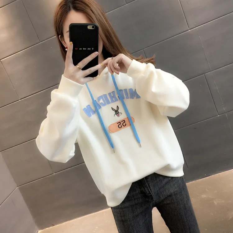 春秋装小个子连帽卫衣女装2025新款宽松欧货洋气减龄时尚薄款外套