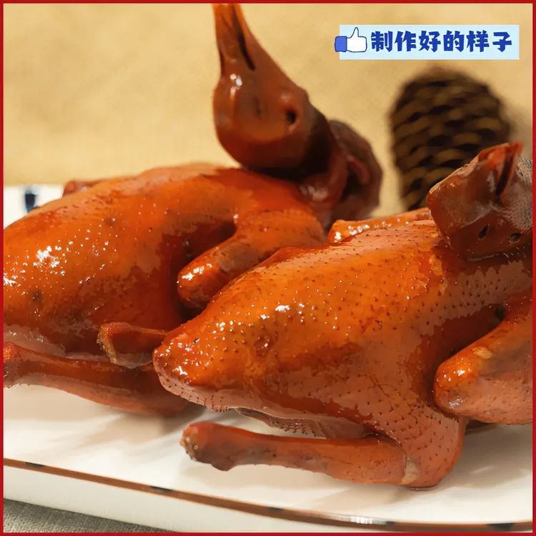 农家滋补腌制脆皮乳鸽半成品爆汁红烧烤乳鸽4只装玻璃脆皮油炸