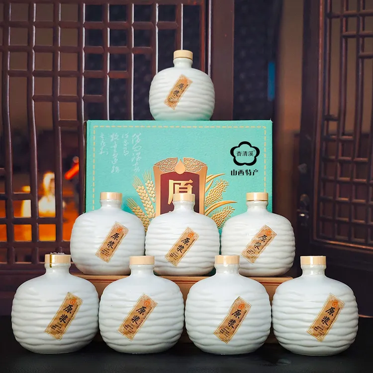 杏清溪清香型原浆白酒53度235ml*8