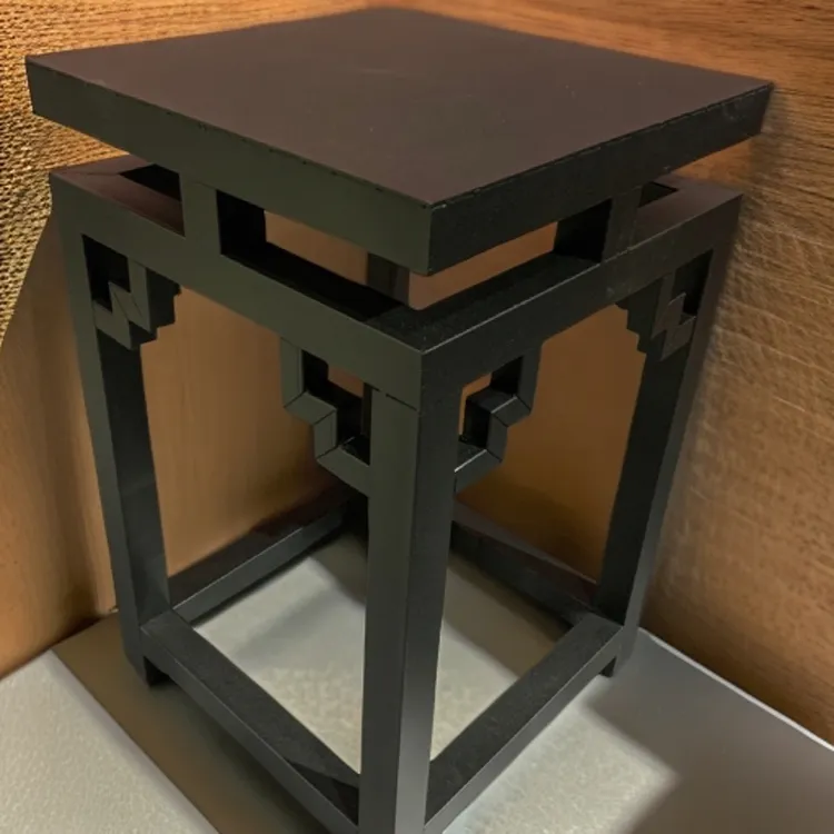重型钢结构摆件架佛像石雕工艺品摆件架可旋转花架方形产品展示架