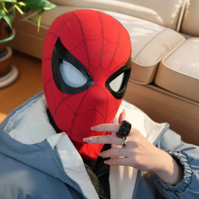 【眨眼蜘蛛】手动电动头套全自动可动眼睛面具成人全脸男生生日礼物