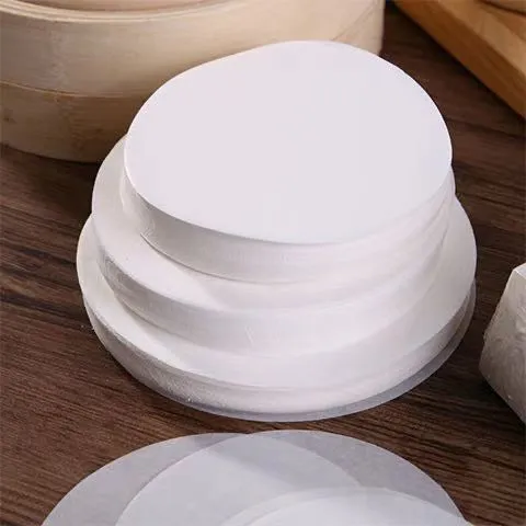 进口蒸笼纸家用点心不沾纸面包面食圆形垫纸油纸馒头纸蒸包子垫纸