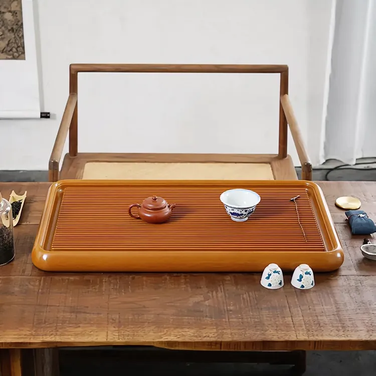 【德黄料】电木茶盘景舟直圆边新款家用简约高端功夫茶盘中式茶台
