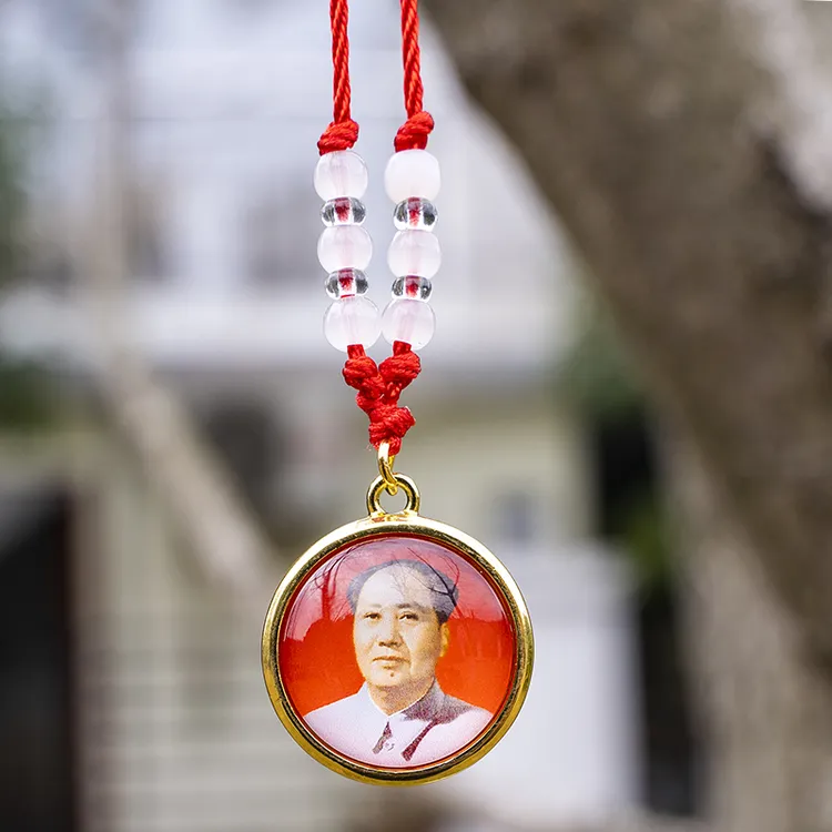 非金属布艺项链 饰品项链毛主席学生男创意佩饰商务会议纪念礼物 