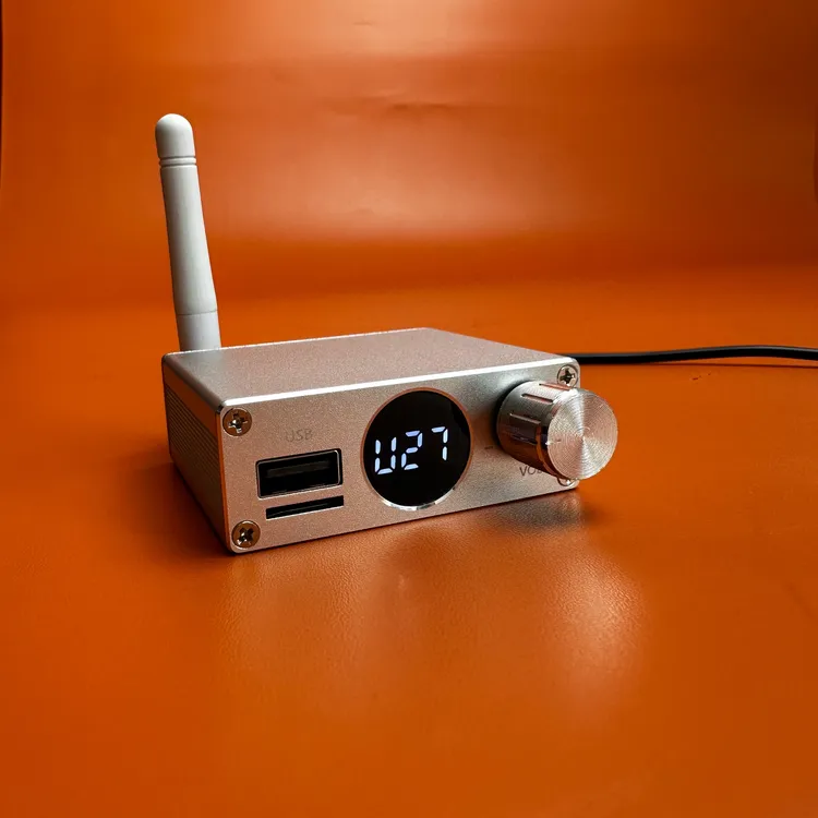 新款蓝牙播放器U盘插卡显示屏铝合金多功能播放器老音响功放专用