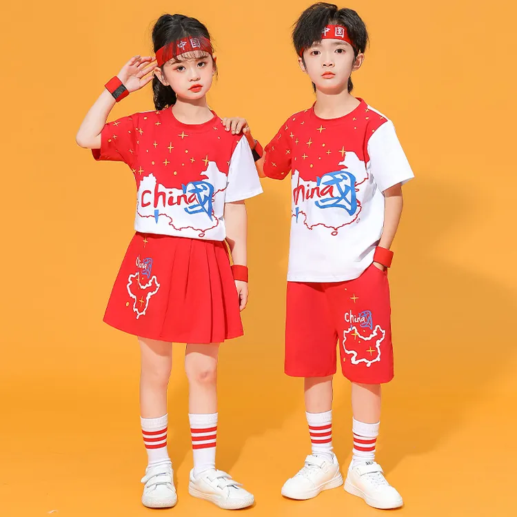 幼儿园六一儿童跳舞演出服装小学生中国风班服运动会啦啦队表演服