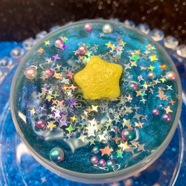 赛博星月｜变色龙深空偏光不粘手厚实透泰手工解压玩具猪猪史莱姆