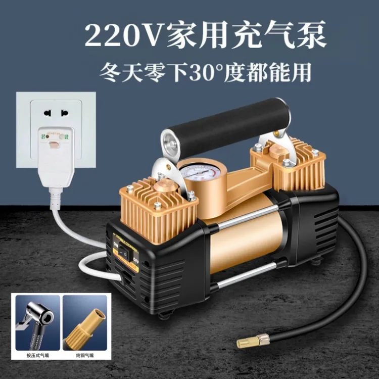 家用220V电动充气泵高功率打气泵车胎篮球足球游泳圈通用快速充气