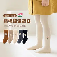 女童宫廷风小花连裤袜女孩韩版百搭打底裤袜QK3022