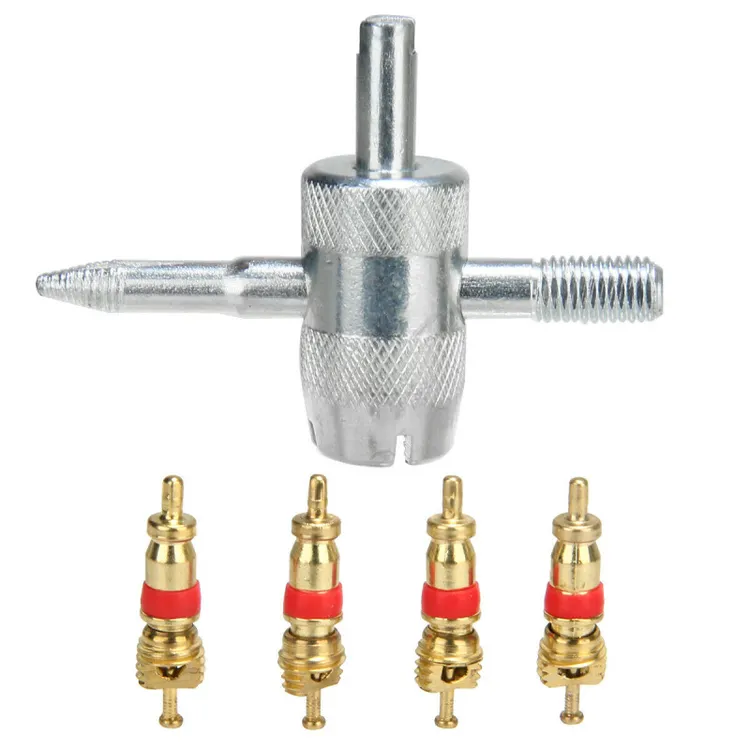 四合一五金工具 汽车轮胎修理工具 气门芯起子 扳手现货 配件