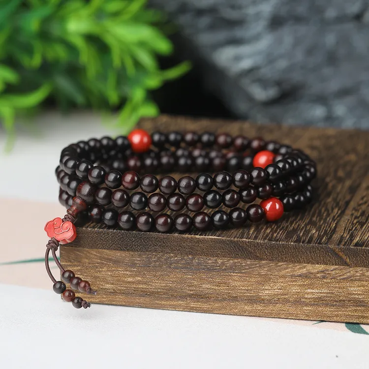 【星光村小飞TX11】小叶紫檀三圈手串