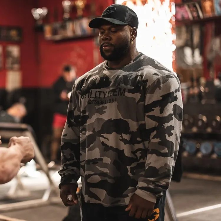 9月GASP Thermal gym sweater盖世璞训练华夫格长袖220591